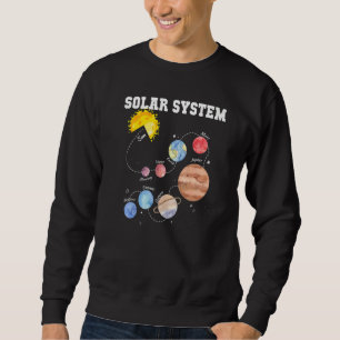 Solar System Sun Planet Science Astronomy Space Ma Sweatshirt