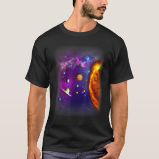 Solar System Sun Planets Stem Science Galaxy Space T-Shirt