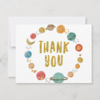 Solar System thank you tag