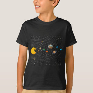 Solar System Video Game Funny Graphic Tees Planet 