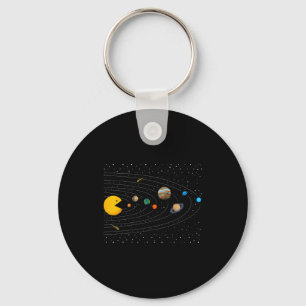 Solar System Video Game Funny Graphic Tees Planet  Key Ring