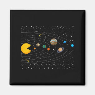 Solar System Video Game Funny Graphic Tees Planet  Magnet