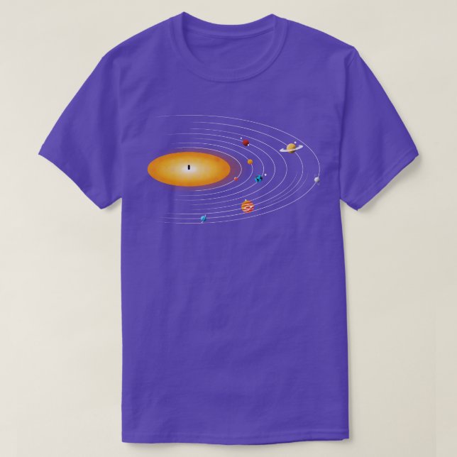 Solar System Vinyl Music by Tobe Fonseca T-Shirt (Design Front)