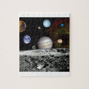 Solar System Voyager Images Montage Space Photos Jigsaw Puzzle