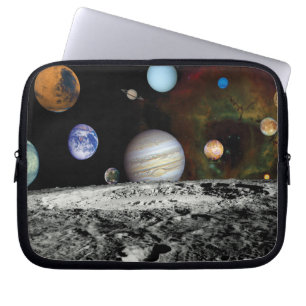 Solar System Voyager Images Montage Space Photos Laptop Sleeve