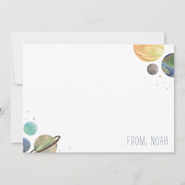 Solar System Watercolor (Front)