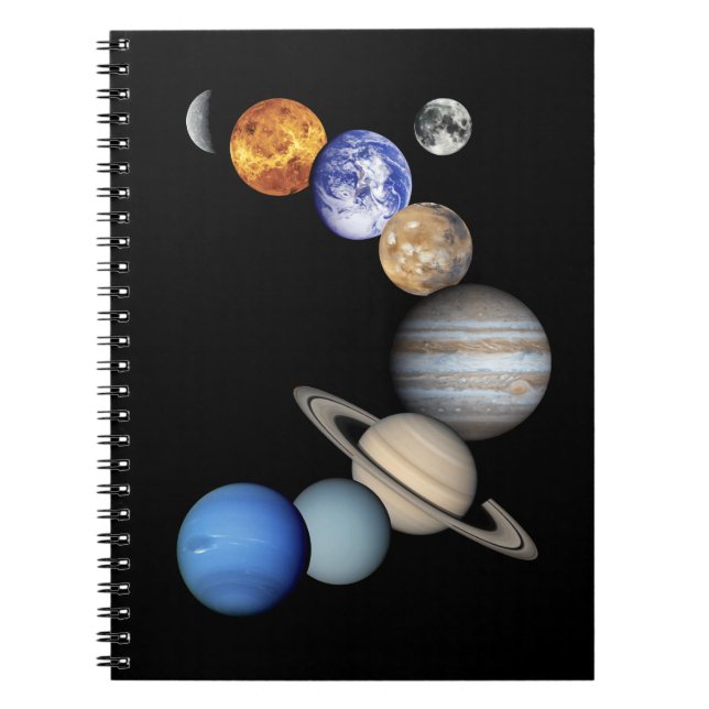 Solar Sytem Montage Spiral Notebook (Front)