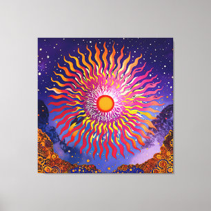 “Solar Whispers in the Sky” The Sun Canvas Print