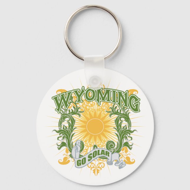 Solar Wyoming Key Ring (Front)