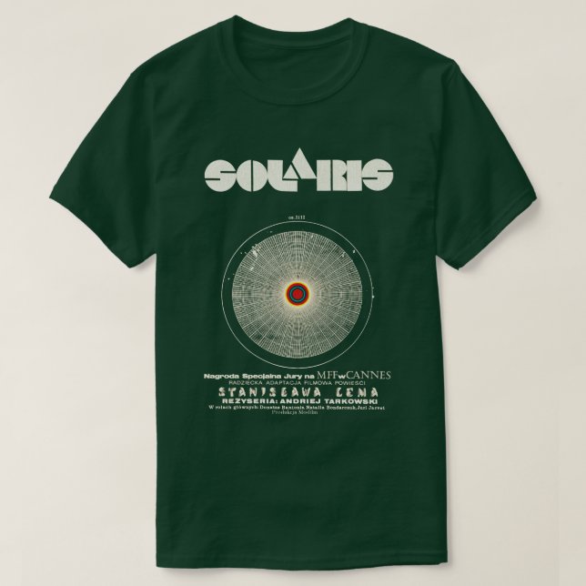 SOLARIS 70s Cult Film T-Shirt (Design Front)