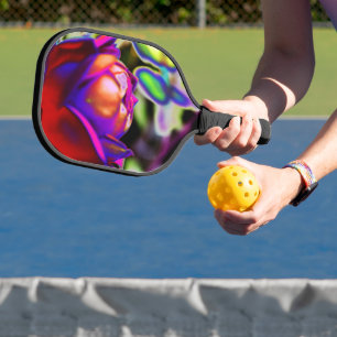 Solarised Rose by Shirley Taylor Pickleball Paddle