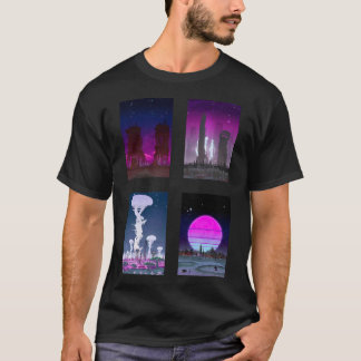 Solarpunk  Cyberpunk Future Cities 	 Pack T-Shirt