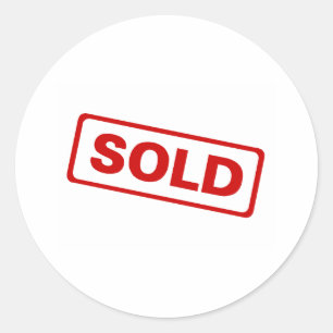 Sold Classic Round Sticker