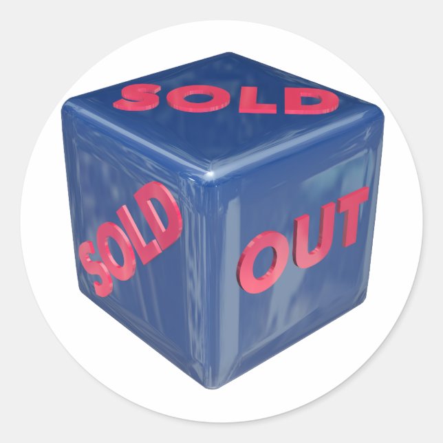 sold out classic round sticker (Front)