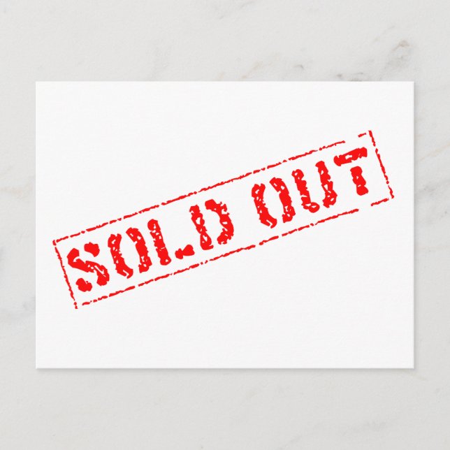 Sold Out Postcard (Front)
