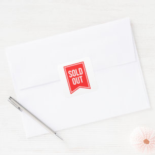 Sold Out Square Sticker