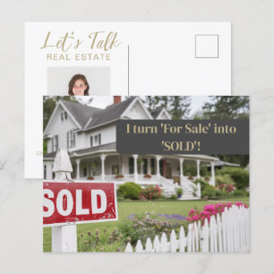 Sold Real Estate Seller Marketing Postcard