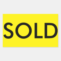 SOLD Real Estate Sticker for Sign