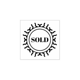 Sold Rubber Stamp