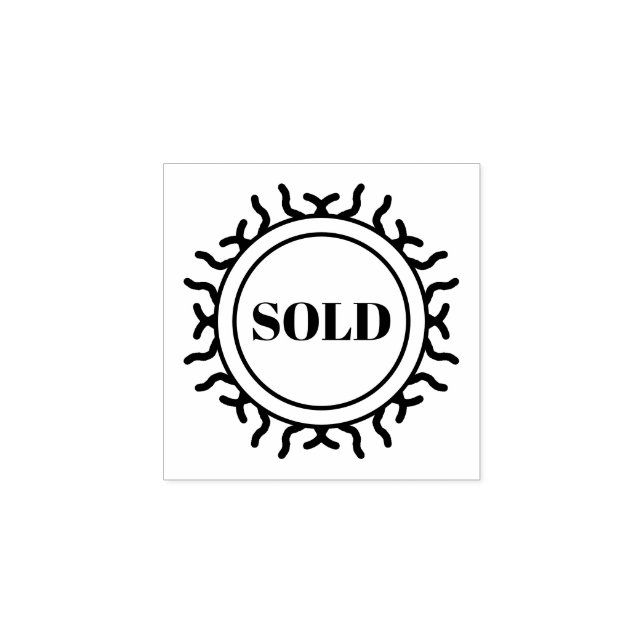 Sold Rubber Stamp (Imprint)