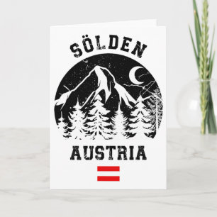 Sölden Austria Alps Ski Resort Alpine Skiing Austr Card