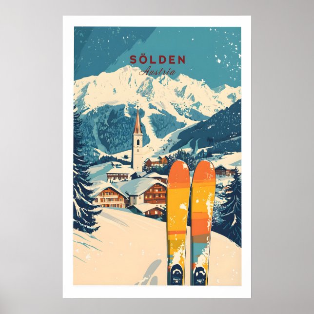 Sölden Ski Print Austria 1 (Front)