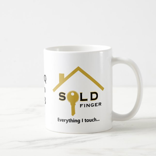 SOLDFINGER Fun Real Estate Agent Realtor Coffee Mug (Right)