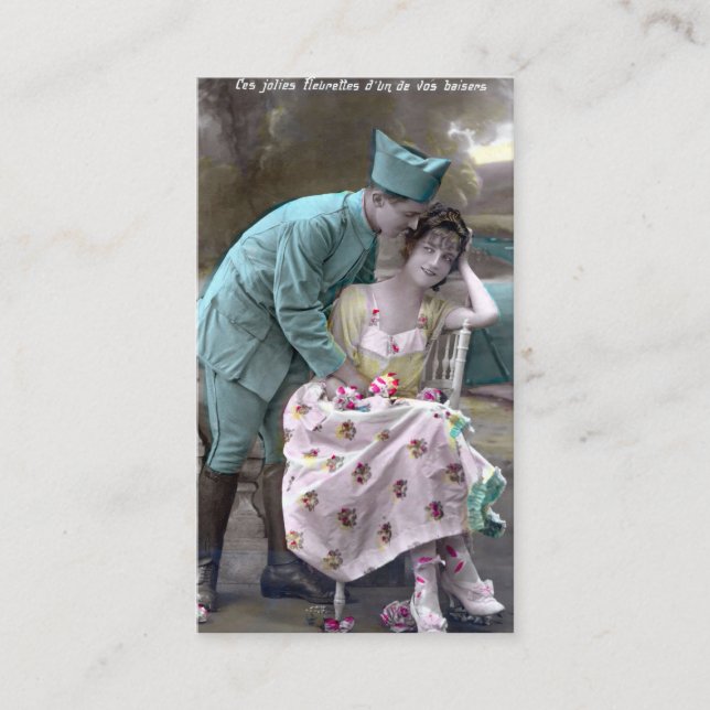 Soldier and Lover Business Card (Front)