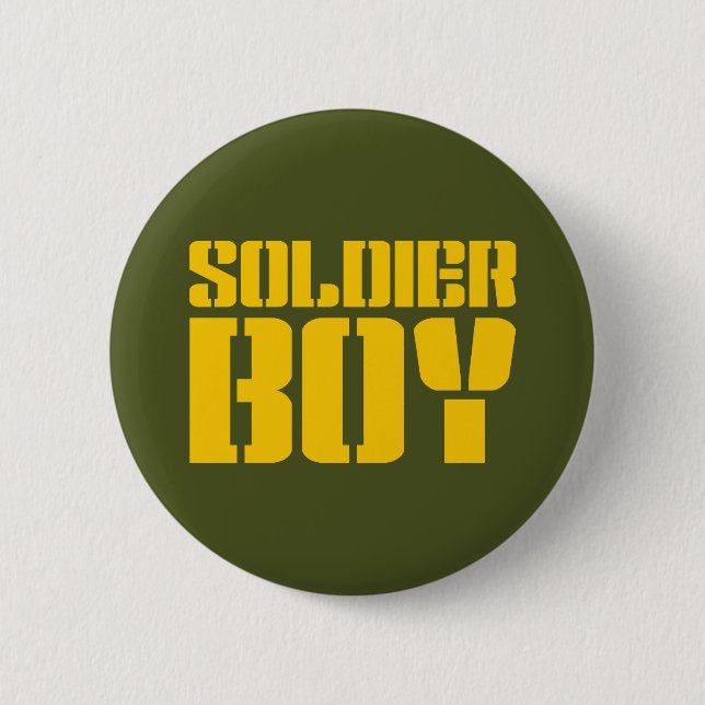 SOLDIER BOY 6 CM ROUND BADGE (Front)