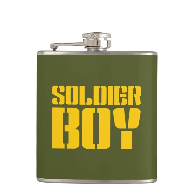 SOLDIER BOY HIP FLASK (Front)