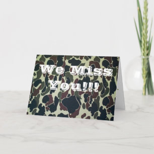 Soldier Camo Greeting Card