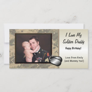 Soldier Daddy Birthday Custom Personalised