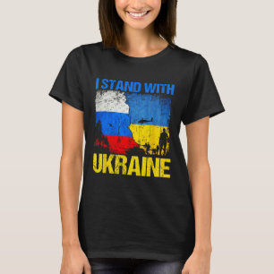 Soldier Flag Support I Stand With Ukraine Russian T-Shirt