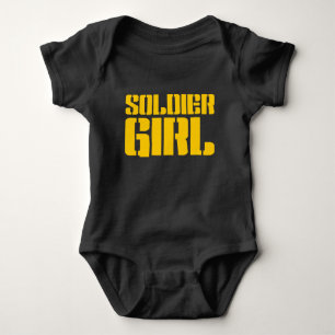 SOLDIER GIRL BABY BODYSUIT