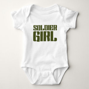SOLDIER GIRL BABY BODYSUIT