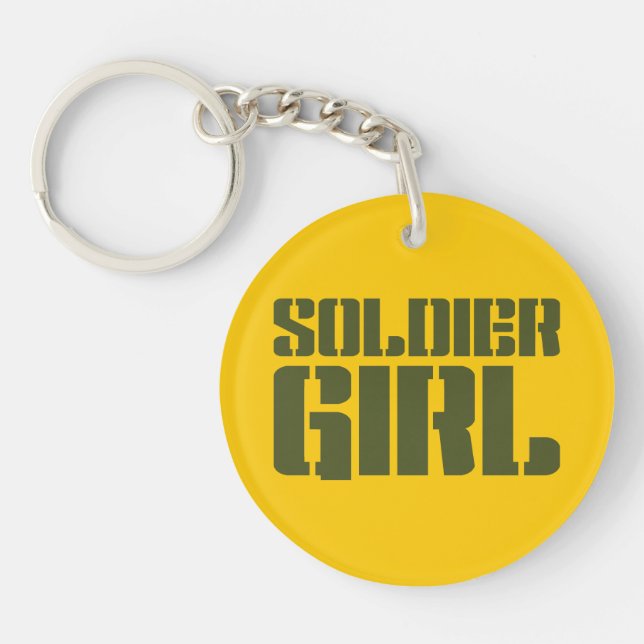 SOLDIER GIRL KEY RING (Front)