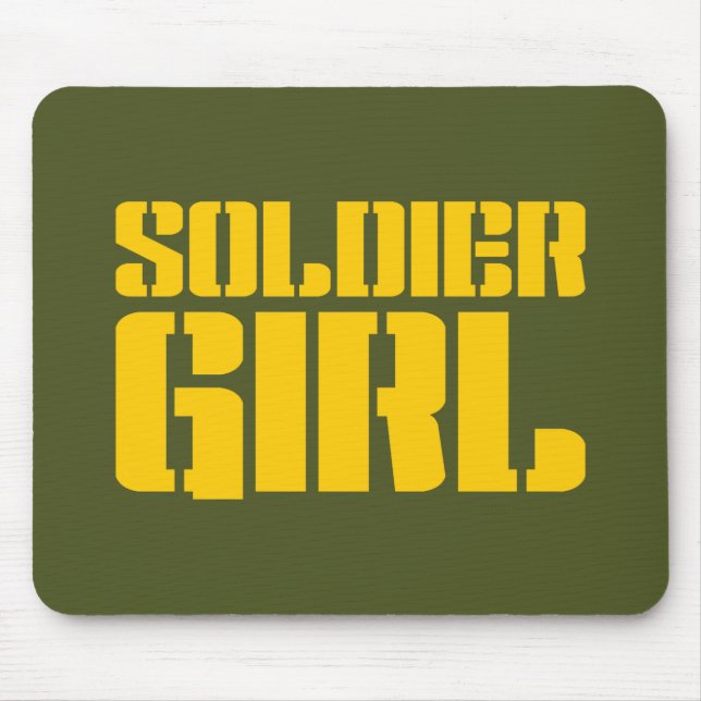SOLDIER GIRL MOUSE PAD (Front)