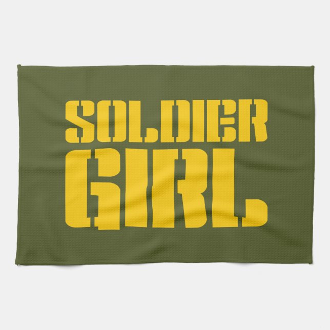 SOLDIER GIRL TEA TOWEL (Horizontal)