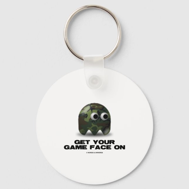 Soldier (Military Camouflage Retro Avatar) Key Ring (Front)