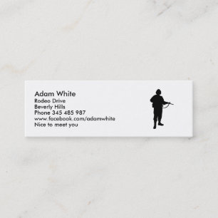 Soldier Mini Business Card
