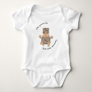 Soldier mummy baby bodysuit