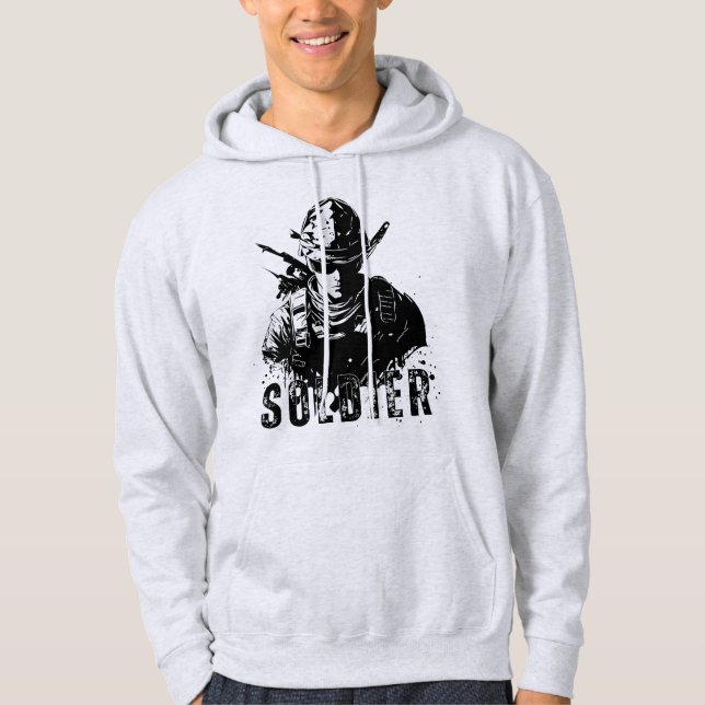 Soldier Print Hoodie (Front)