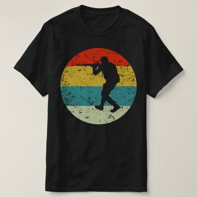 SOLDIER  retro vintage silhouette 70S T-Shirt (Design Front)