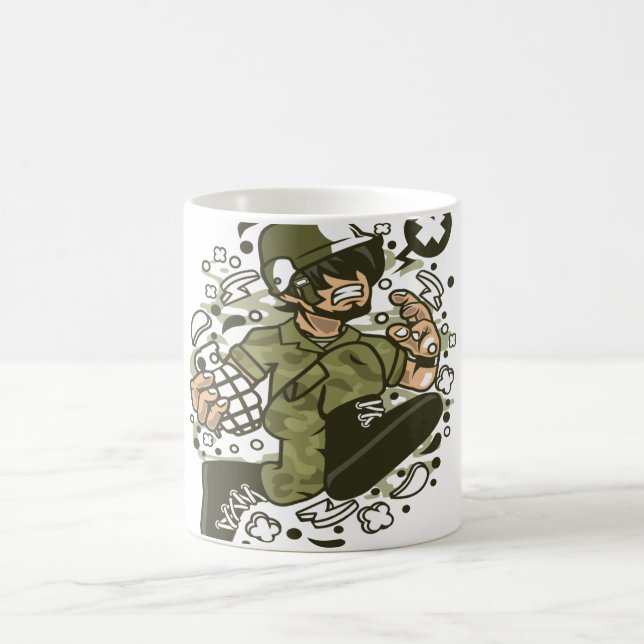Soldier Running Coffee Mug (Center)