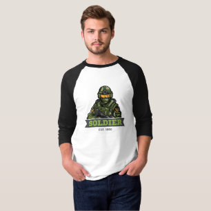Soldier Tactical Logo – Military Emblem Design T-Shirt