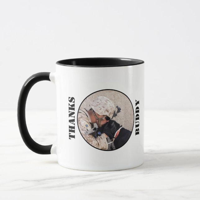 Soldier Thanks His Military Dog Mug (Left)