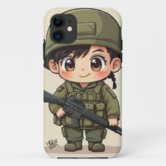 soldier The soldier was expressed cutely. Case-Mate iPhone Case