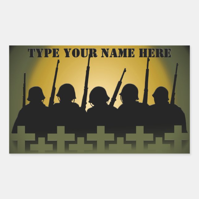 Soldier Tribute Stickers Lest We Forget Stickers (Front)