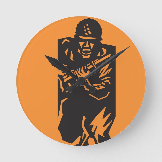 Soldier Wall Clock (Front)