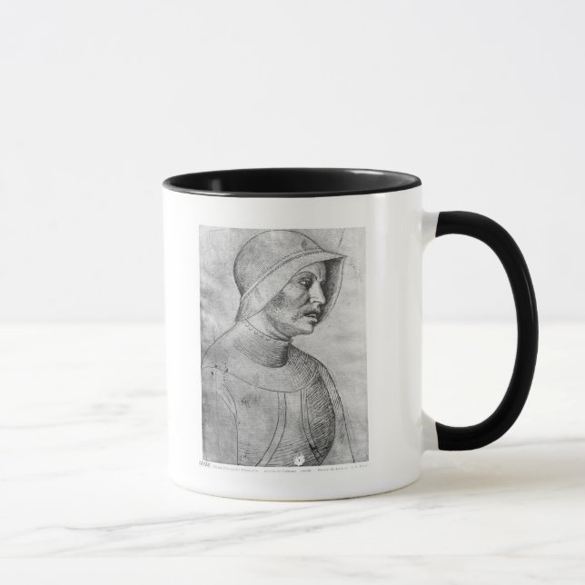 Soldier wearing a helmet mug (Right)